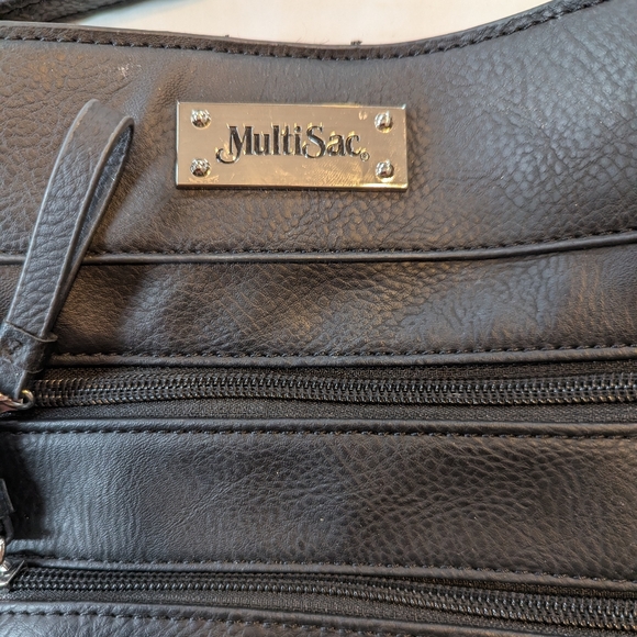 Multisac Black Crossbody Bag - Picture 2 of 10